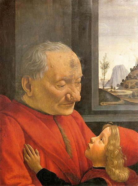 Domenico Ghirlandaio An Old Man and His Grandson Spain oil painting art